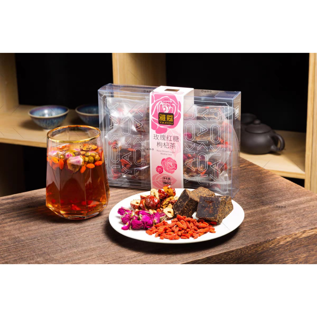 

Teh Rose brown sugar goji berry 190g / 雅蔻玫瑰红糖枸杞茶