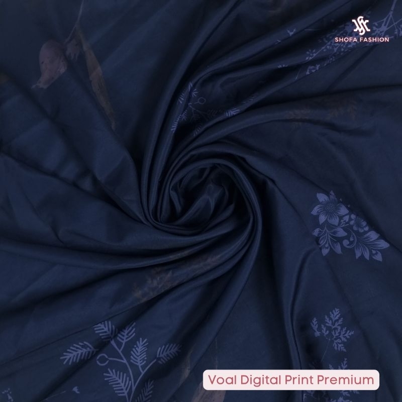 Shofa Fashion-Tamara Series Hijab Segi empat voal Motif digital printing