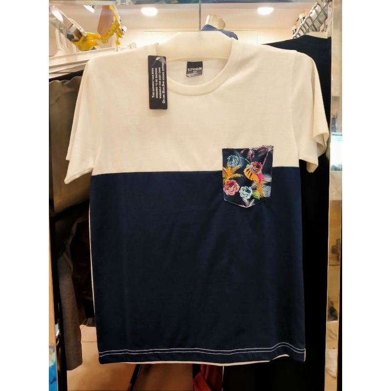 Kaos pria motif bunga standart/ Kaos katun pria