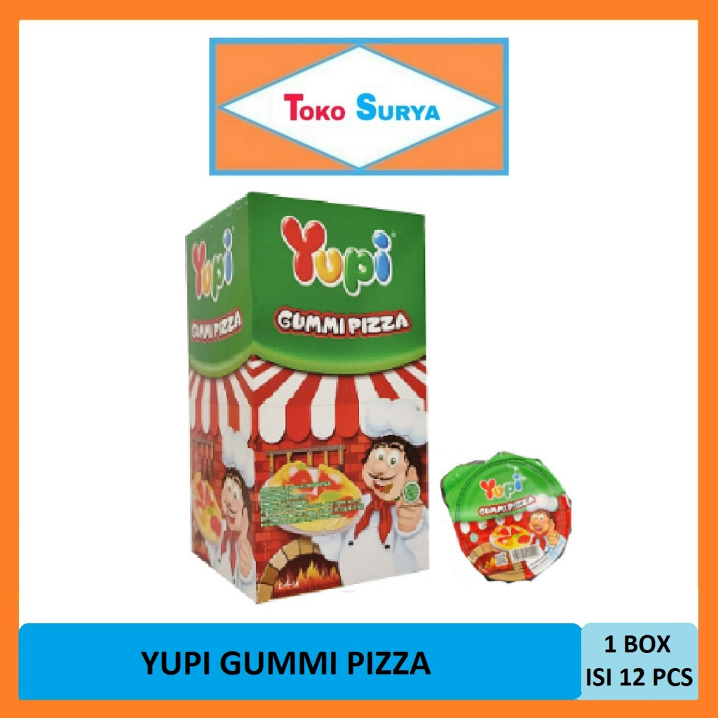 

Yupi Gummi Pizza Gummy Candies 12 Pcs x 10 Gr