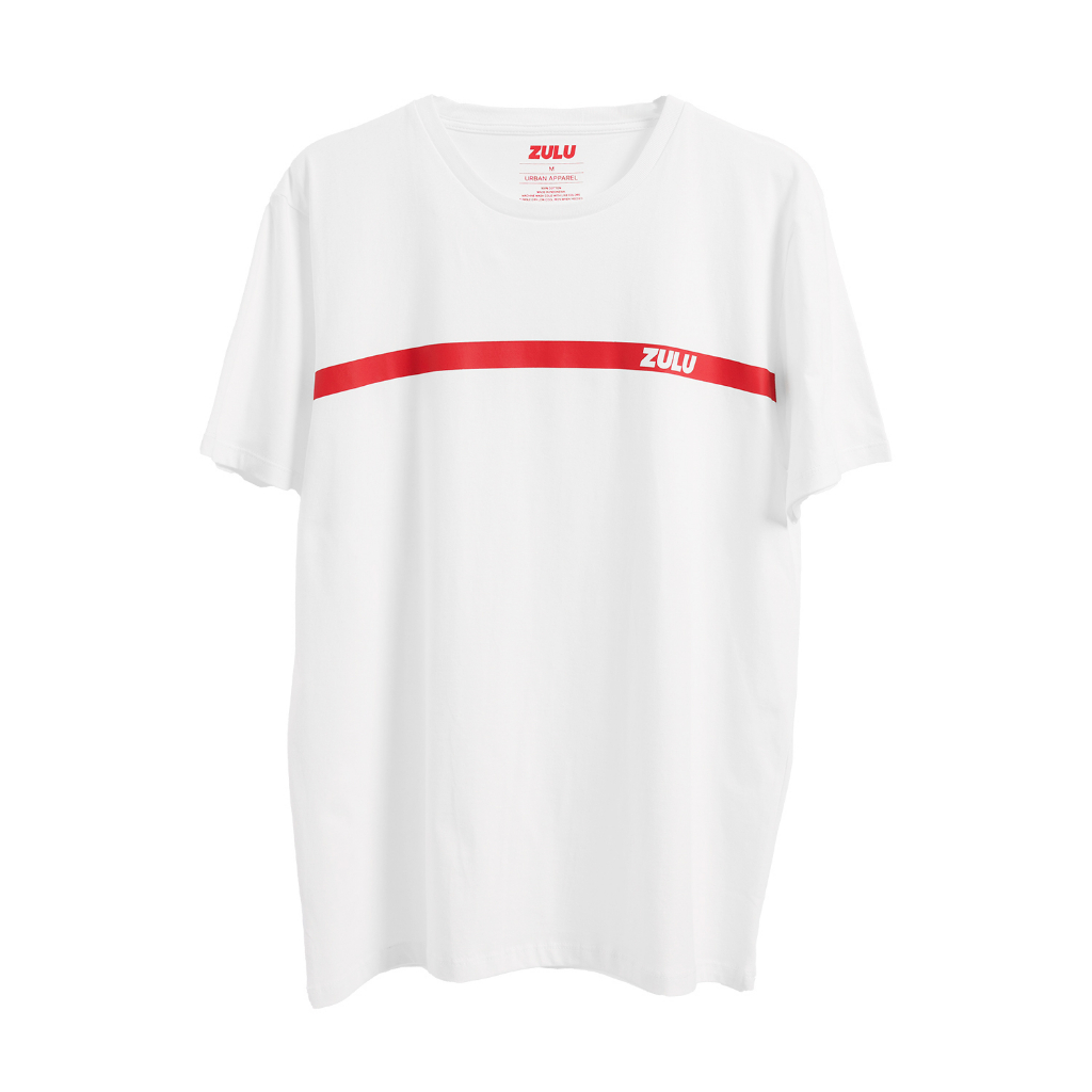 ZULU Basic T-Shirt Stripe White