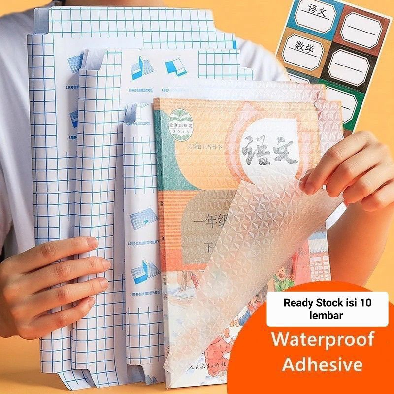 

✅Sampul Buku Stiker / Self-Adhesive Book Cover Waterproof ISI 10 lembar