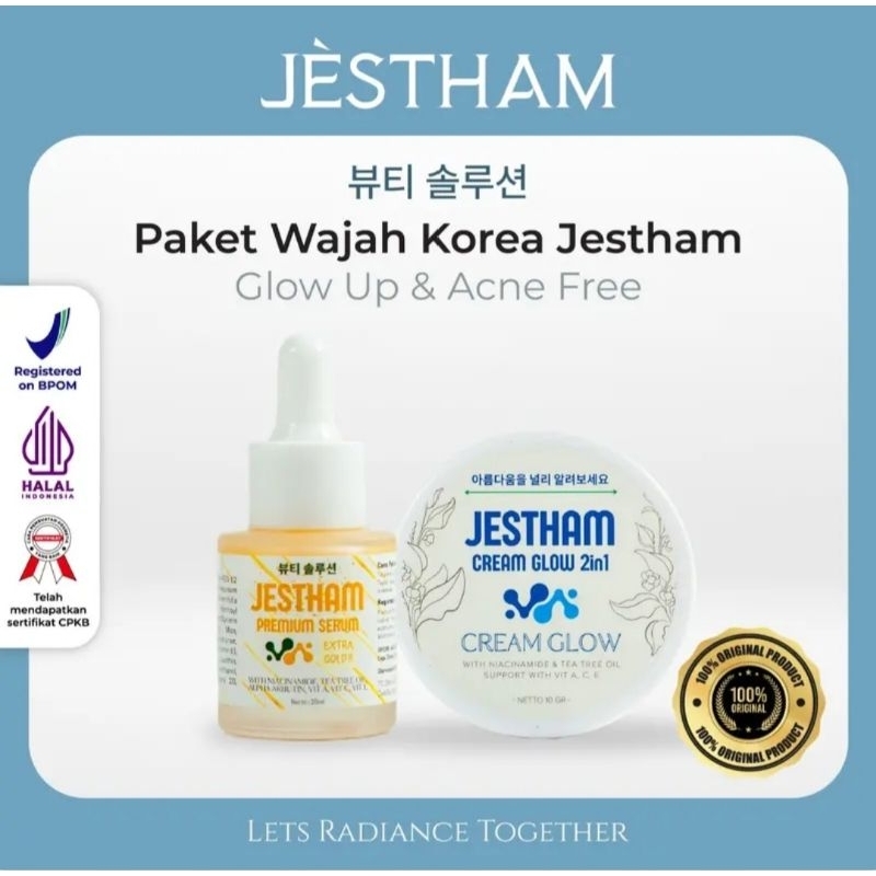 Jestham Dreamy Glow Brightening serum jestham READY | lips emboidery balm jestham | facial mask jestham