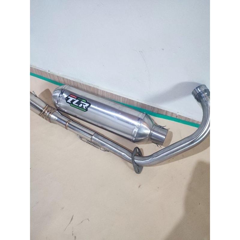 Knalpot racing tlr kapsul tiger mp gl cb sarangan full panjang 30cm