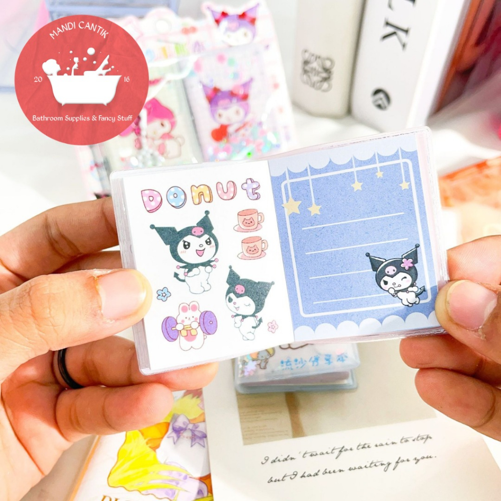 BUKU STIKER MINI SANRIO 1 SET ISI 2 PCS XM-8 STICKER BOOK TERMURAH DEKORASI BAGUS SOUVERNIR