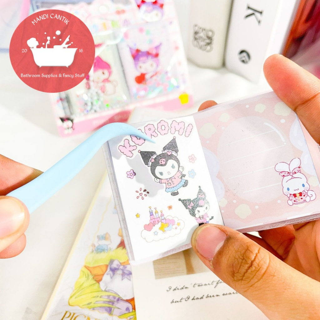 BUKU STIKER MINI SANRIO 1 SET ISI 2 PCS XM-8 STICKER BOOK TERMURAH DEKORASI BAGUS SOUVERNIR