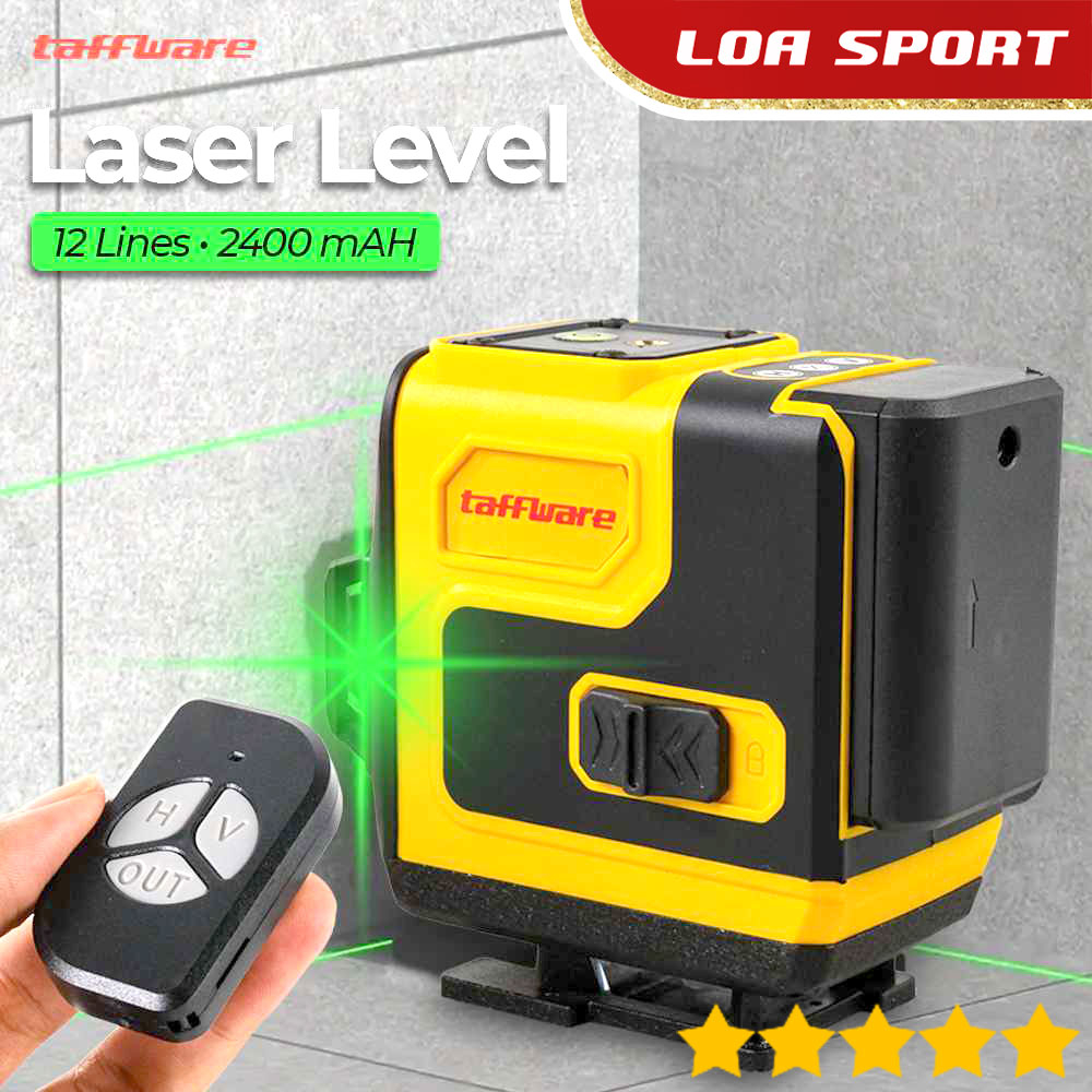 Penggaris Laser Pasang Keramik Bangunan Self Leveling 12 Lines EU12