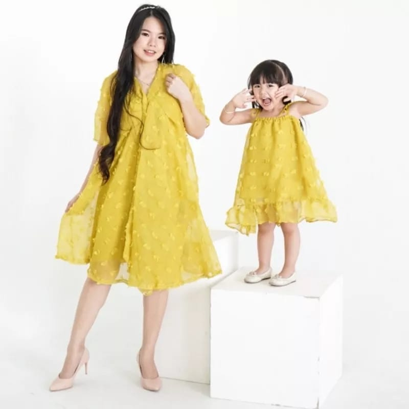 JENNIE RUBIAH KIDS COUPLE MOM DRESS ANAK