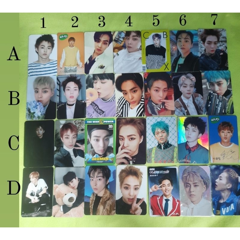 WTS PHOTOCARD OFFICIAL XIUMIN REPACKAGE 10 ANNIV EXO TEMPO GROWL MAMA EXACT MONSTER COMING OVER CBX