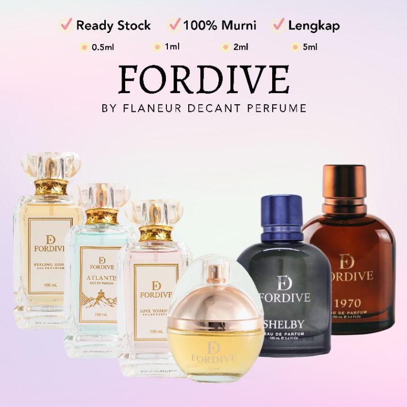 Share in Bottle / Decant Perfume • FORDIVE - Feeling Good - Atlantis - Love Yourself - Majestic - Sh