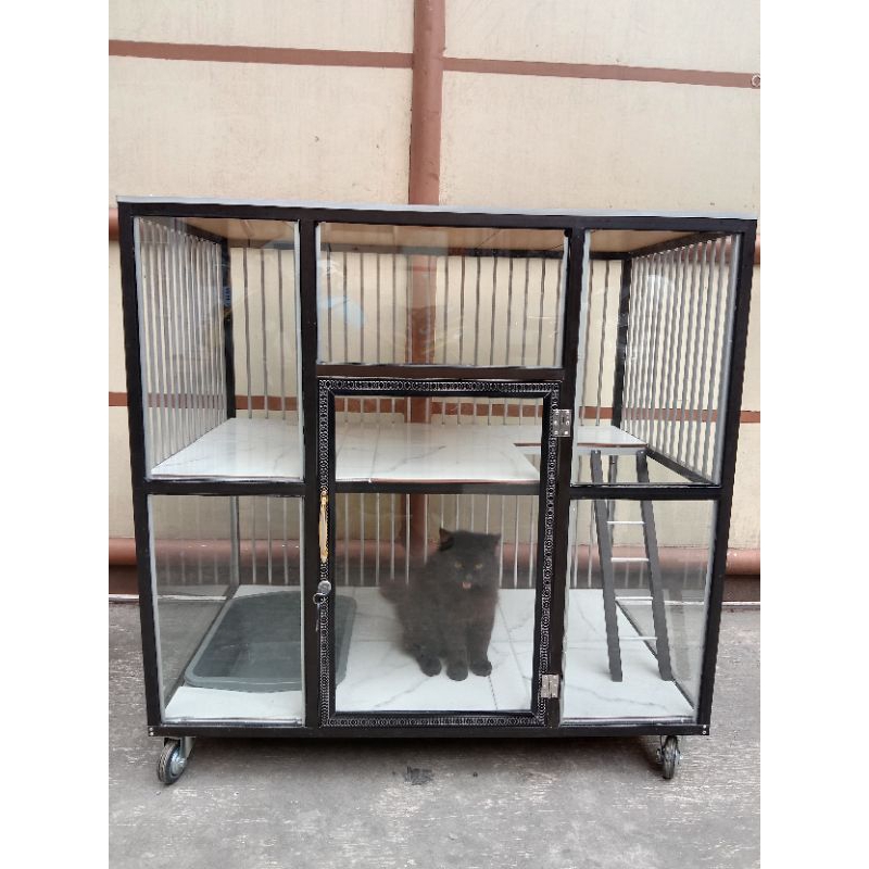 Kandang kucing/anjing full aluminium