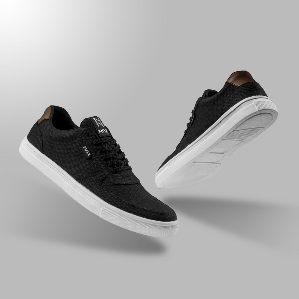 Enji Black Naz Sepatu Sneakers Casual Pria Cowok ORIGINAL