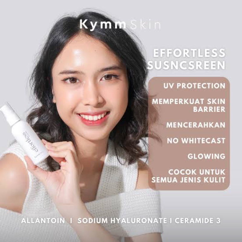 ✨Up Your Look✨ KYMM SKIN Effortless sunscreen spray spf50 tabir surya wajah kymmskin