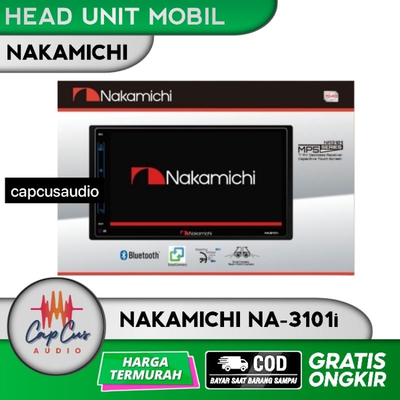 HEAD UNIT DECKLESS 7 INCH NAKAMICHI NA 3101I / DOUBLE DIN NAKAMICHI 7 INCH NA-3101i