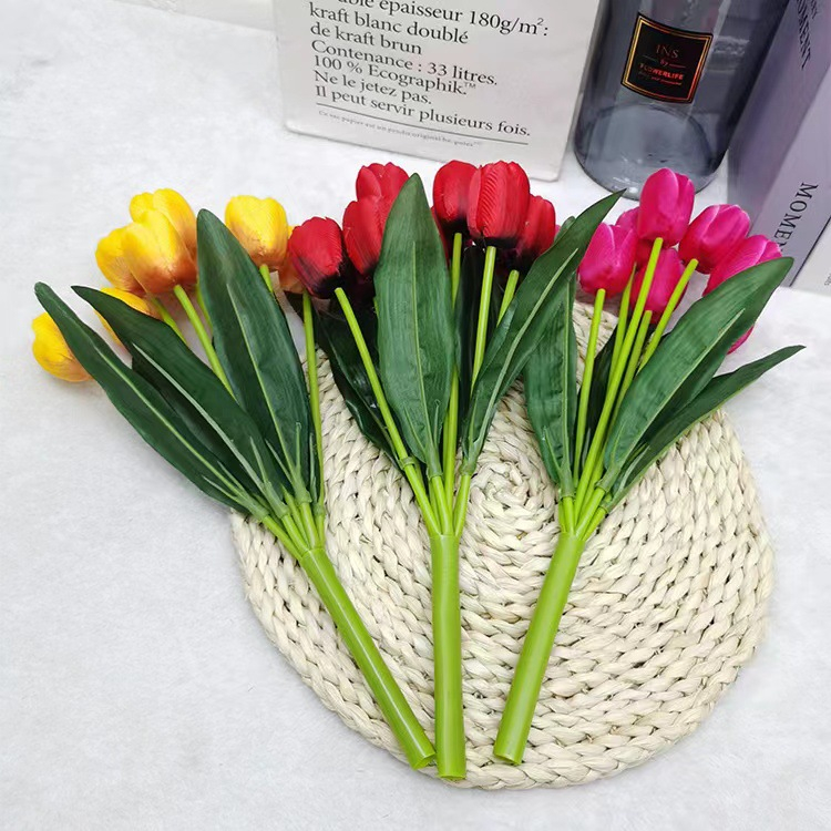 Bunga Plastik Tulip Latex Flower Hias Artificial Home Dekorasi Bunga Palsu BG21