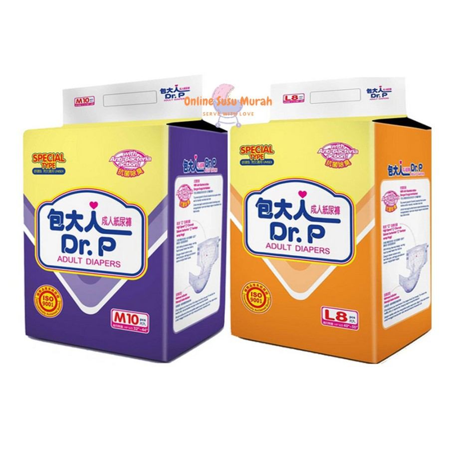 Dr. P Special Type Adult Diapers | Popok Dewasa Special Type | Popok Perekat