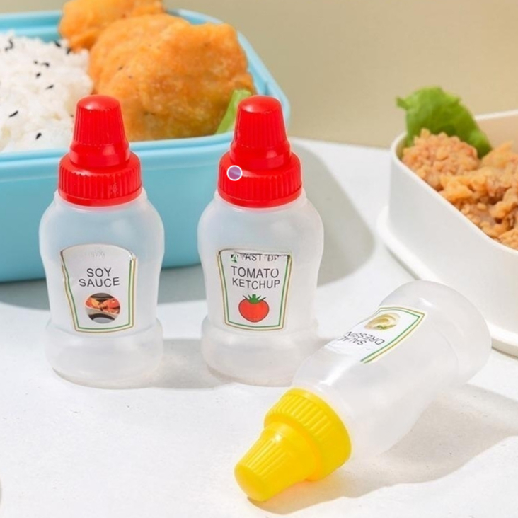 TEMPAT BOTOL SAUS BENTO MINI BOTOL SAUS TOMAT SAMBAL SELAI KECAP ANAK SAUCE CUP BEKAL ANAK
