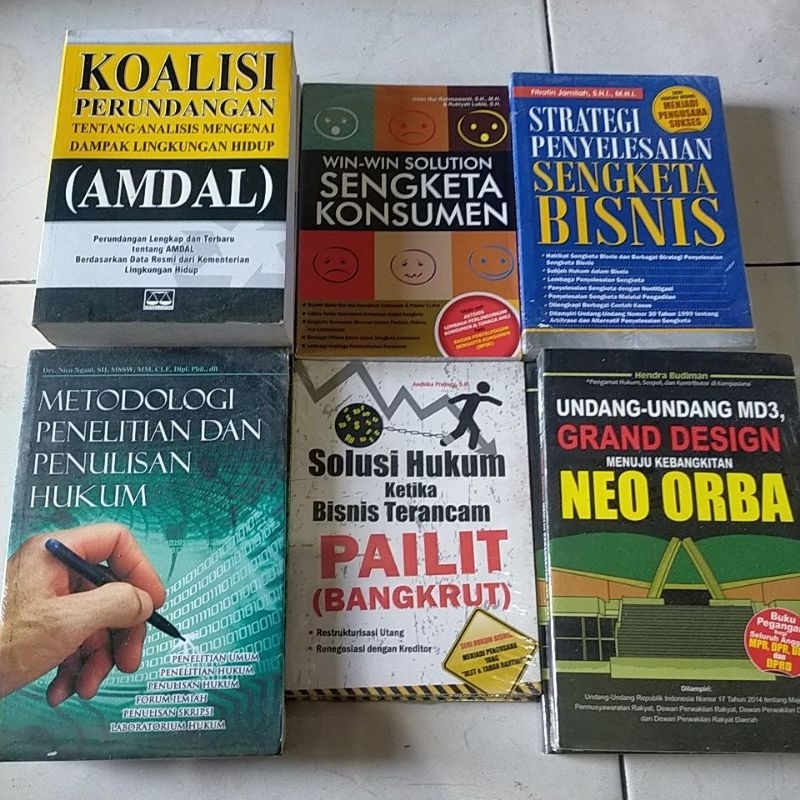 BUKU HUKUM / PERGURUAN TINGGI &amp; UMUM / PERTI / AMDAL / SENGKETA KONSUMEN / SENGKETA BISNIS