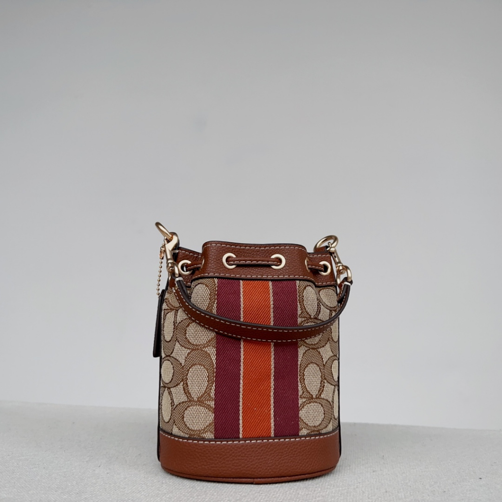 8322 coach Mini DEmpsey Bucket Bag Women Crossbody Sling Handbag