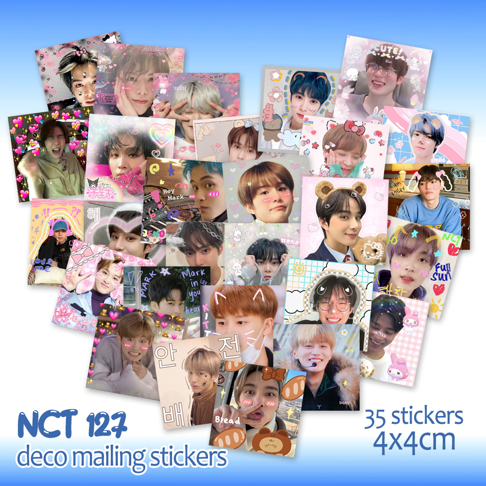 

[100pcs] NCT 127 DECO MAIL STICKERS KPOP STICKER IDOL