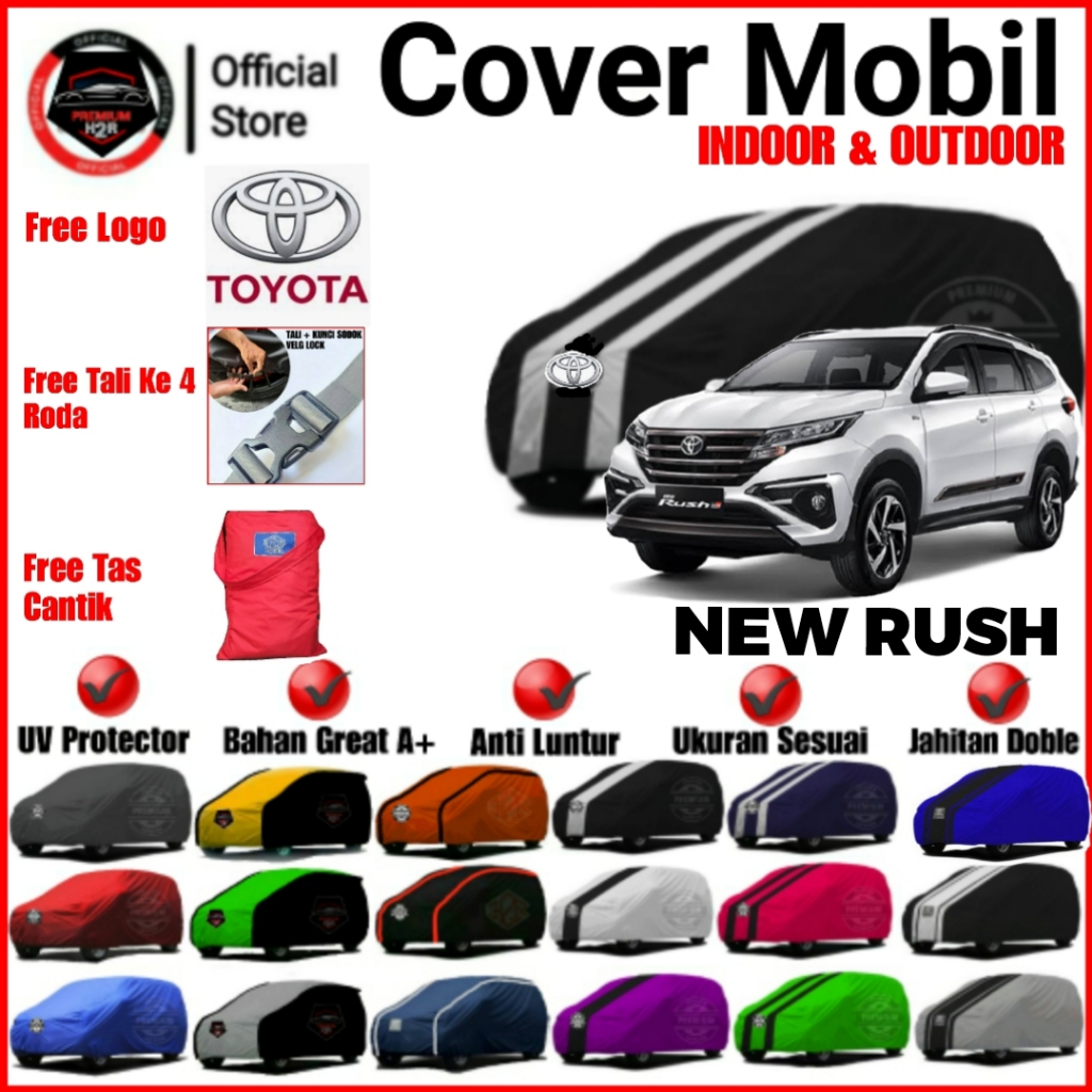 Cover mobil Rush Baru/Gr Sport/ Cover Mobil New Rush/ Sarung Mobil New Rush/ Selimut Mobil New Rush