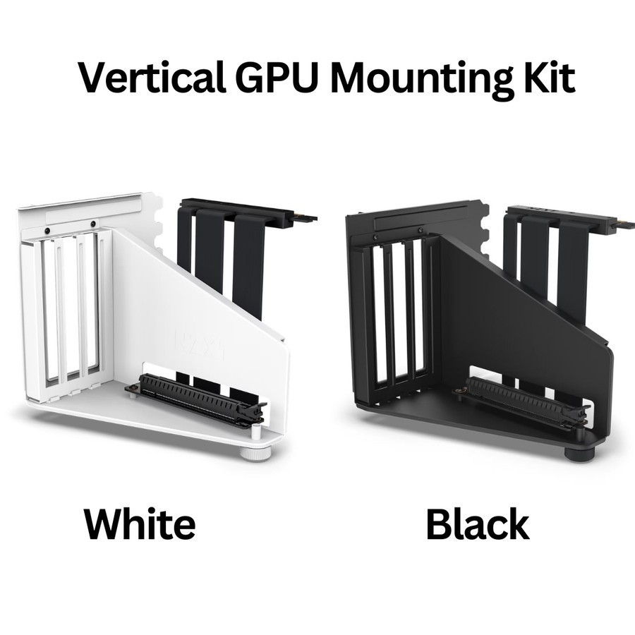 NZXT Vertical GPU Mounting Kit - GPU Holder & PCIe 4.0 Riser Cable