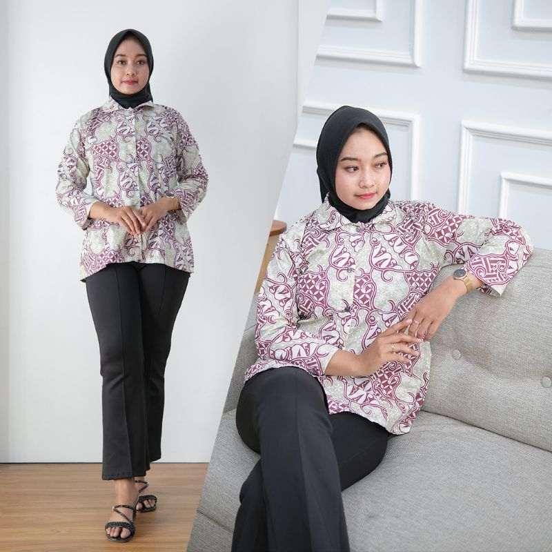 Blus Batik Soft Lengan Panjang - Naira Batik