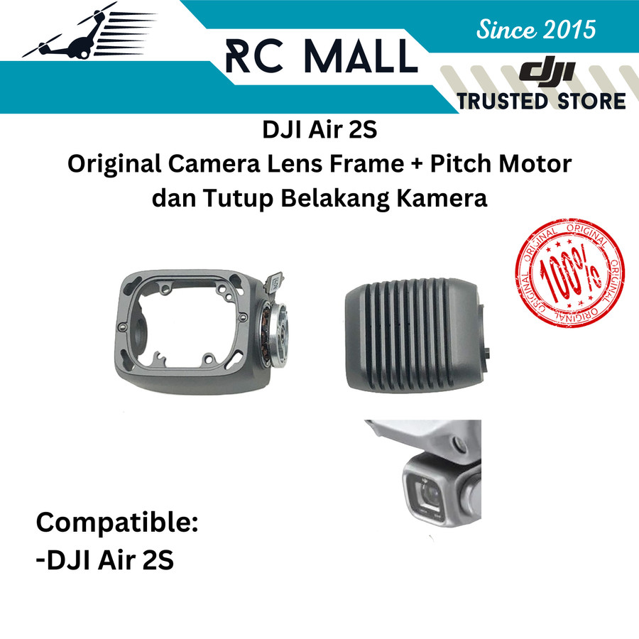 Camera Lens Frame DJI Air 2S Dengan Pitch Motor Back Cover Bracket