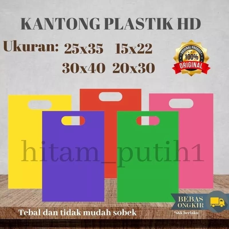 

Plastik Packing HD Plong 25x35 Isi 100Lbr Bahan Tebal