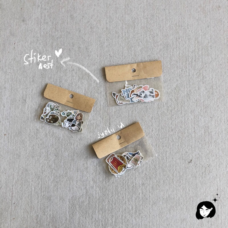 

Stiker Aesthetic untuk scrapbooks