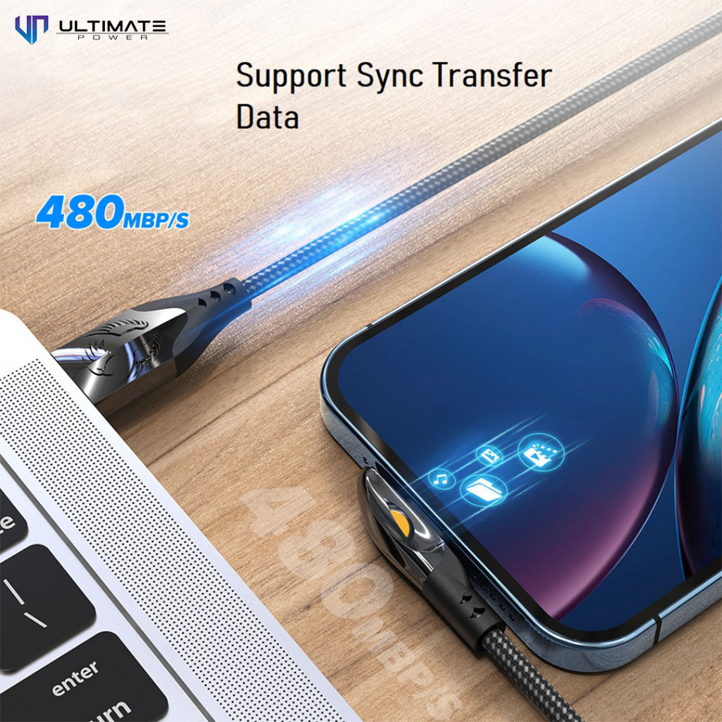 Ultimate Data Cable Gaming USB-C to Type-C 2M 100W Super Fast Charging