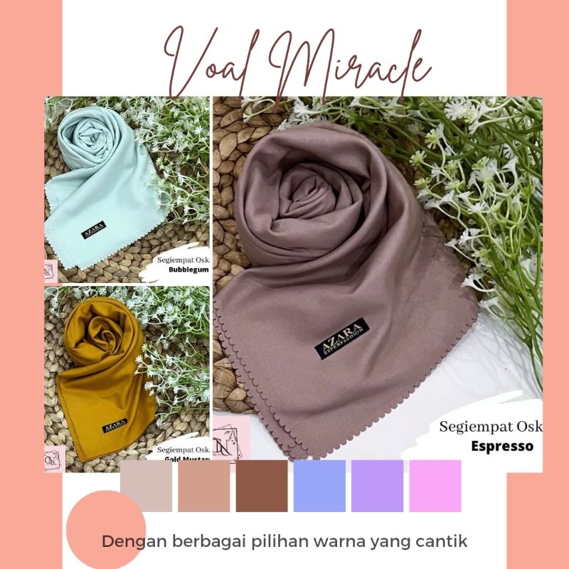 JILBAB SEGI EMPAT-VOAL MIRACLE AZARA-JILBAB LASER CUT OSKARA