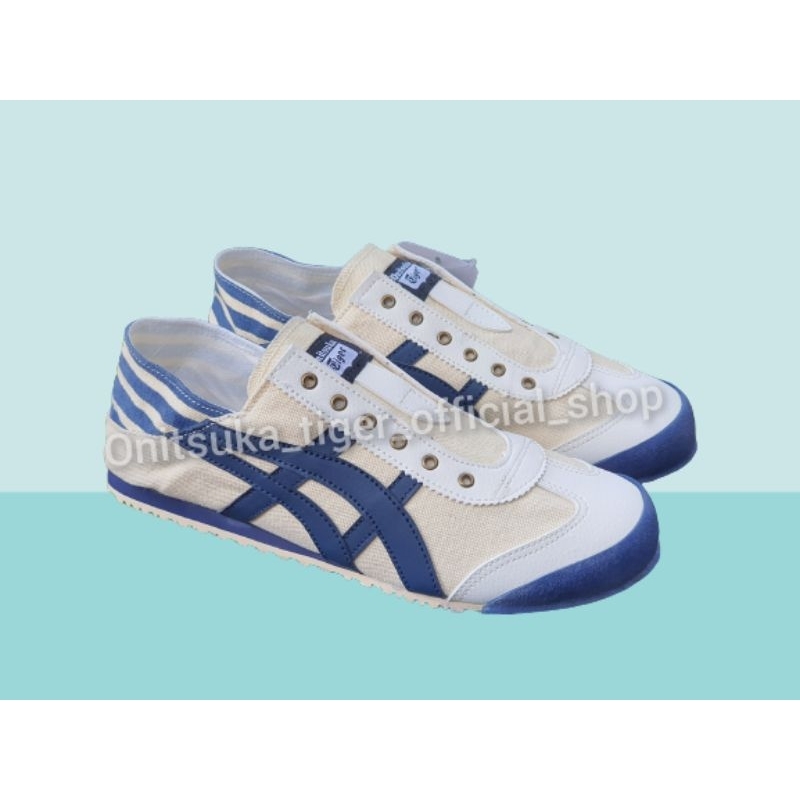 ONITSUKA TIGER SLIP ON PARATY CREAM NAVY