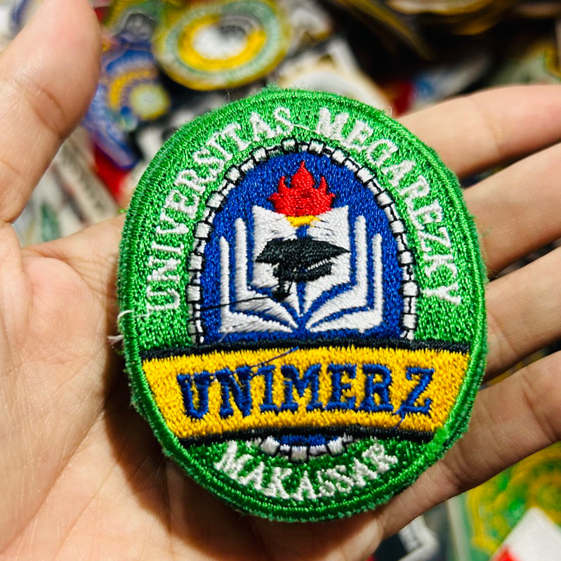 LOGO UNIMERZ / LOGO UNIVERSITAS MEGAREZKY / LOGO BORDIR KOMPUTER / Emblem Logo Patch Bordir