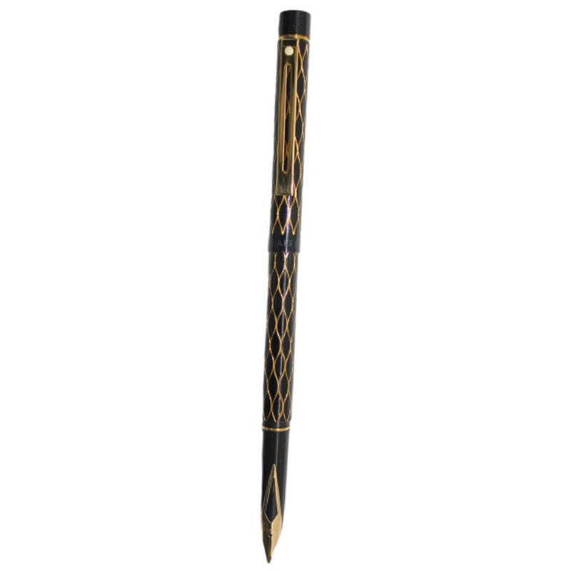 

Sheaffer® Targa Black Lacquer Tulle Pattern 23K Gold Fountain Pen