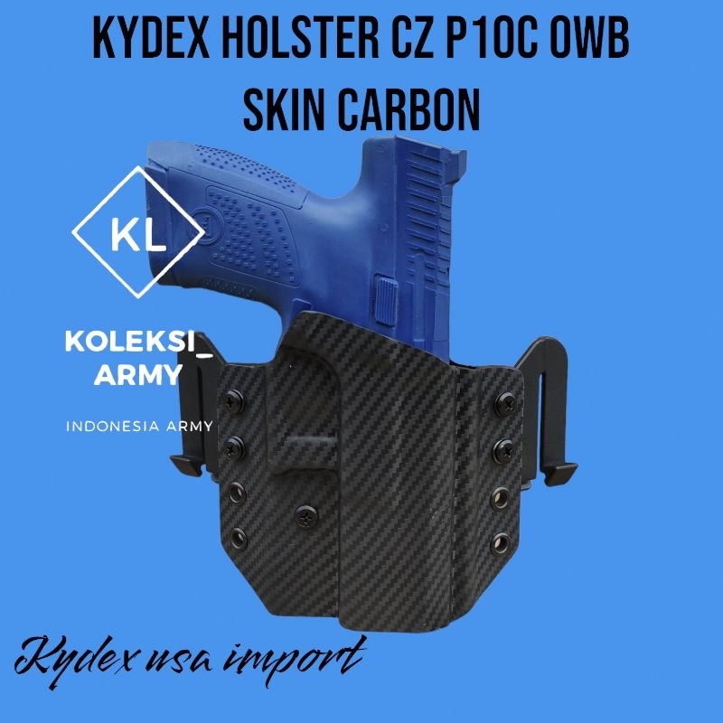 Kydex Holster CZ P10C 10 C Motif Skin Carbon Cz P10 C OWB Waistband