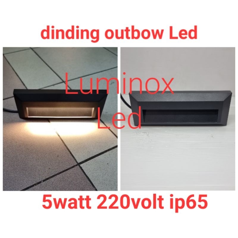 lampu dinding outbow inbow 5w 5watt 3w - wall lamp led 3watt 3 watt 5 watt inbow outbow 220volt