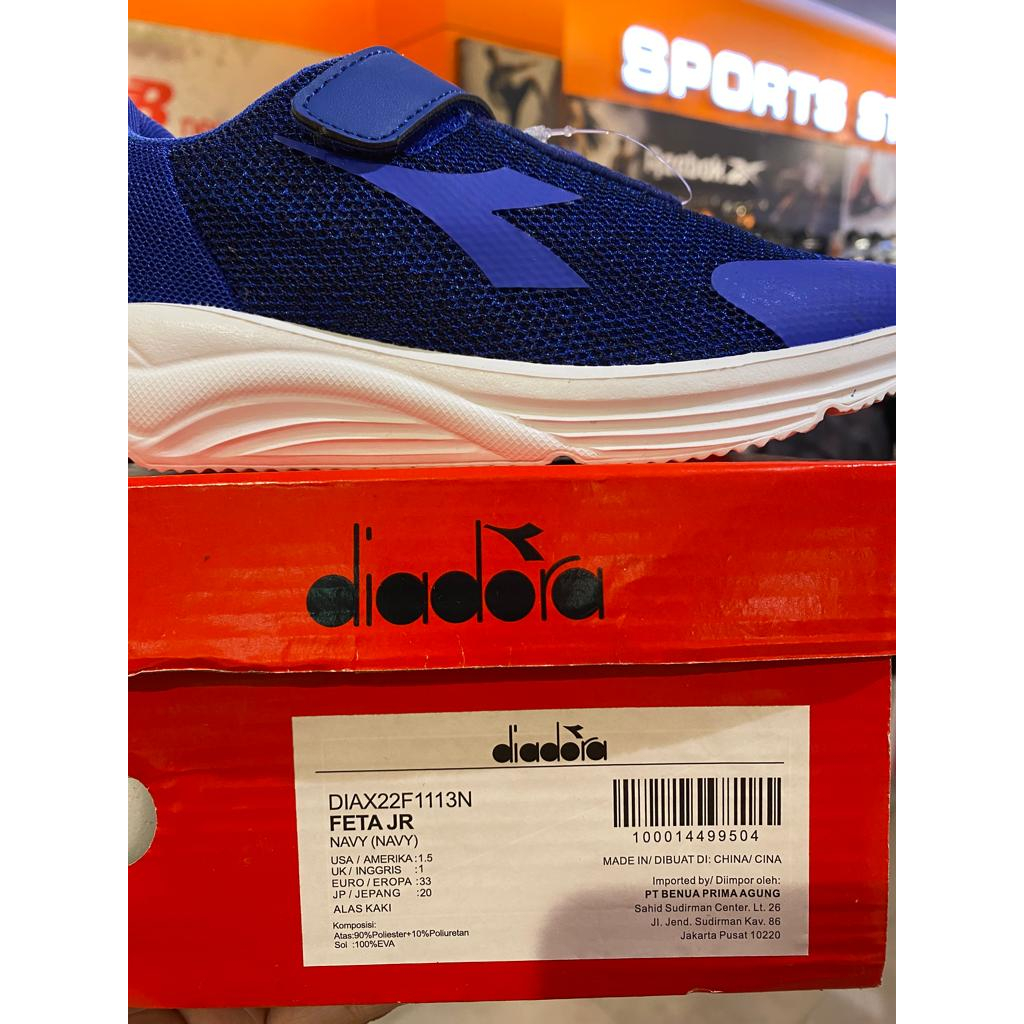Diadora Feta Jr Navy Kid's Shoes Original