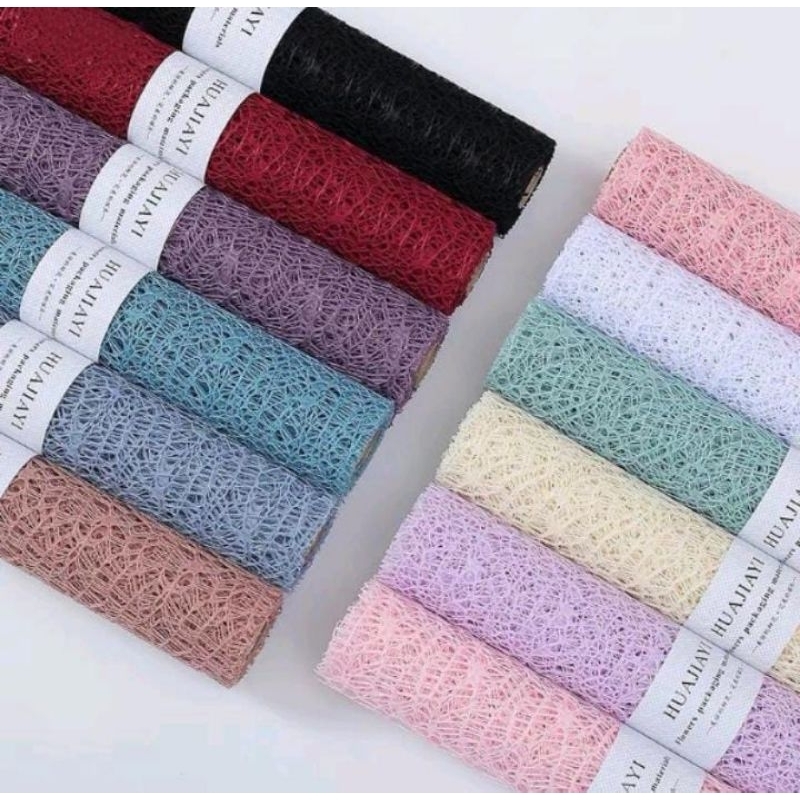 

KERTAS BUNGA WRAPPING PAPPER//JARING KOREA//SPIDER MESH//BOUQUETE
