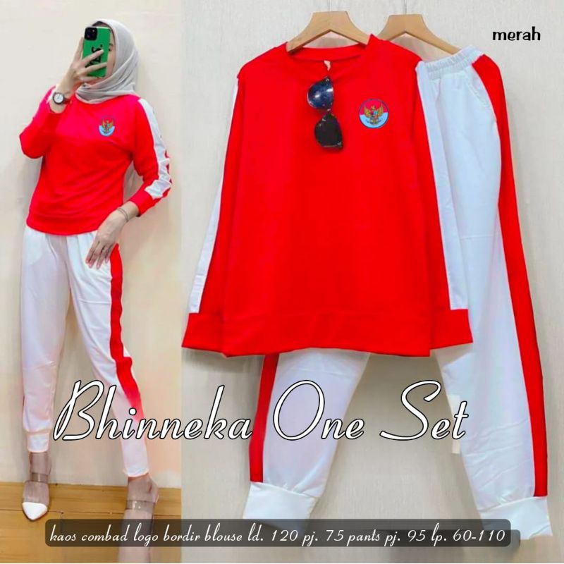 BHINEKA SETELAN BAJU MERAH PUTIH KEMERDEKAAN