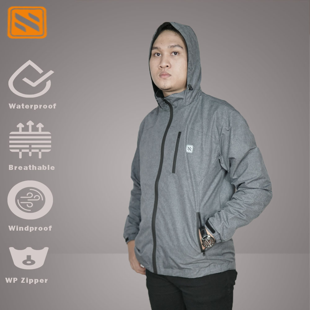 Jaket Outdoor Hiking Waterproof dan Windproof Unisex, Kasual, Anti Air dan Angin, Tahan Cuaca Ekstrem, Nyaman dan Stylish