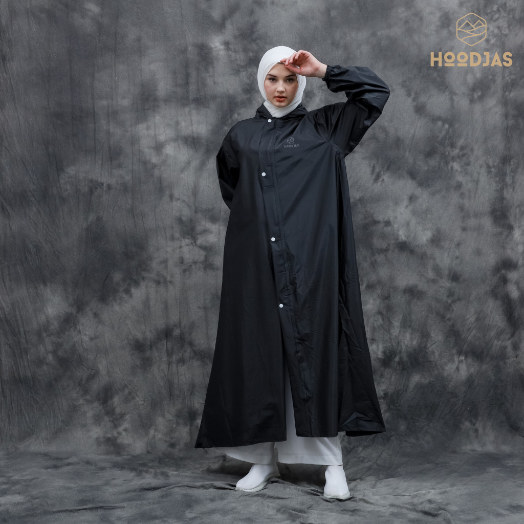 HOODJAS Jas Hujan Gamis / Jas Hujan Hijab / Jas Hujan Dewasa Wanita Muslimah / Jas Hujan Rok