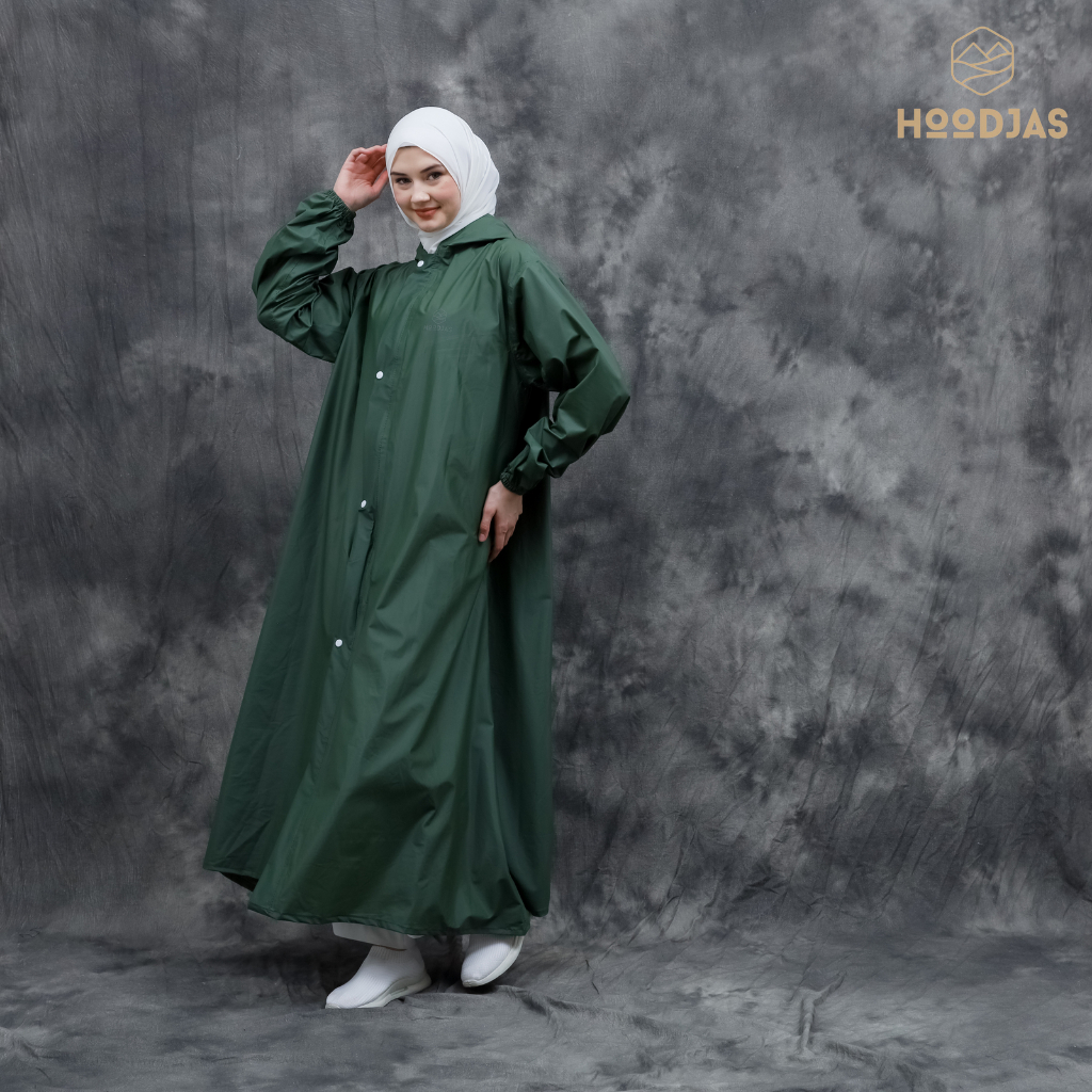 HOODJAS RAINCOAT/JAS HUJAN WANITA SHAR'I/ GAMIS,ANTI REMBES