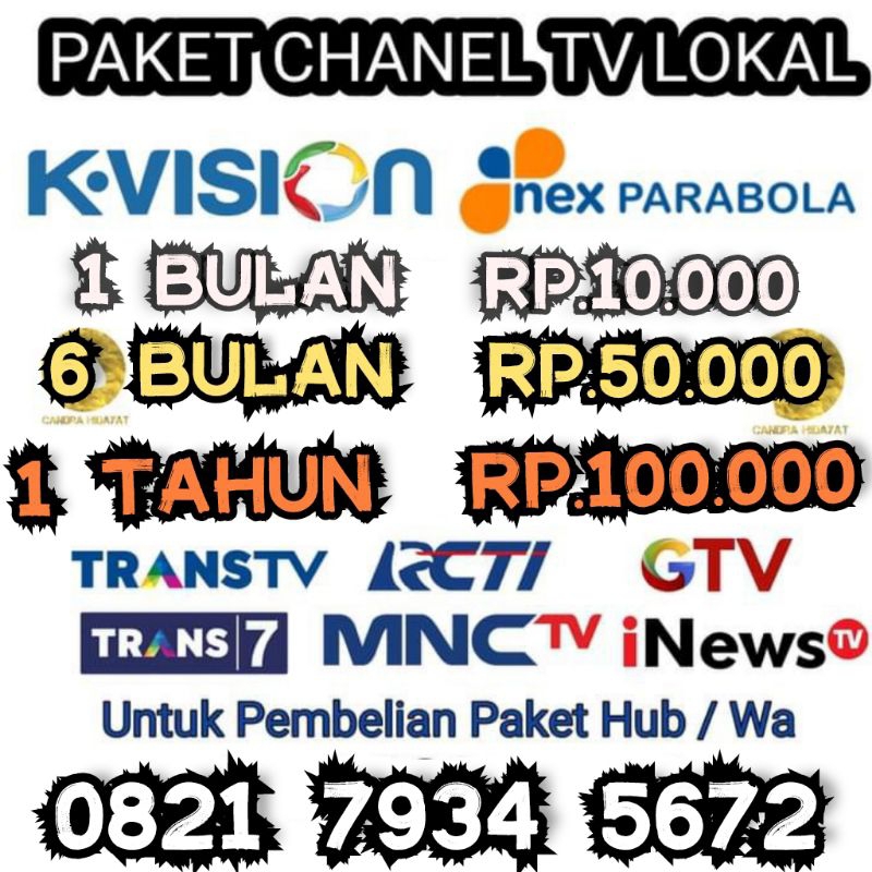 Paket Cling KVISION & Paket Basic Nex Parabola