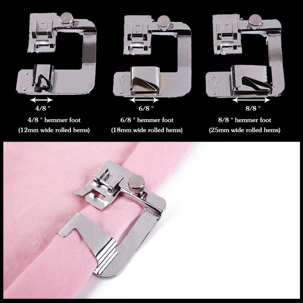 Sepatu Mesin Jahit Hem Presser Foot 4/8 6/8 8/8 3PCS - SZ-38