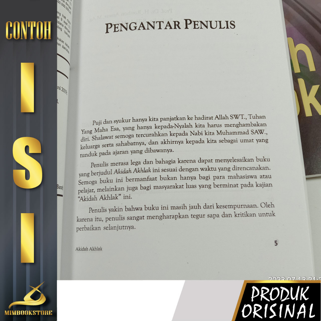 Buku - Akidah Akhlak Edisi Revisi - Prof. Dr. H. Rosihon Anwar M.Ag. - Saehudin, S. Th.I., M.Ud. - Penerbit Pustaka Setia - Mimbookstore