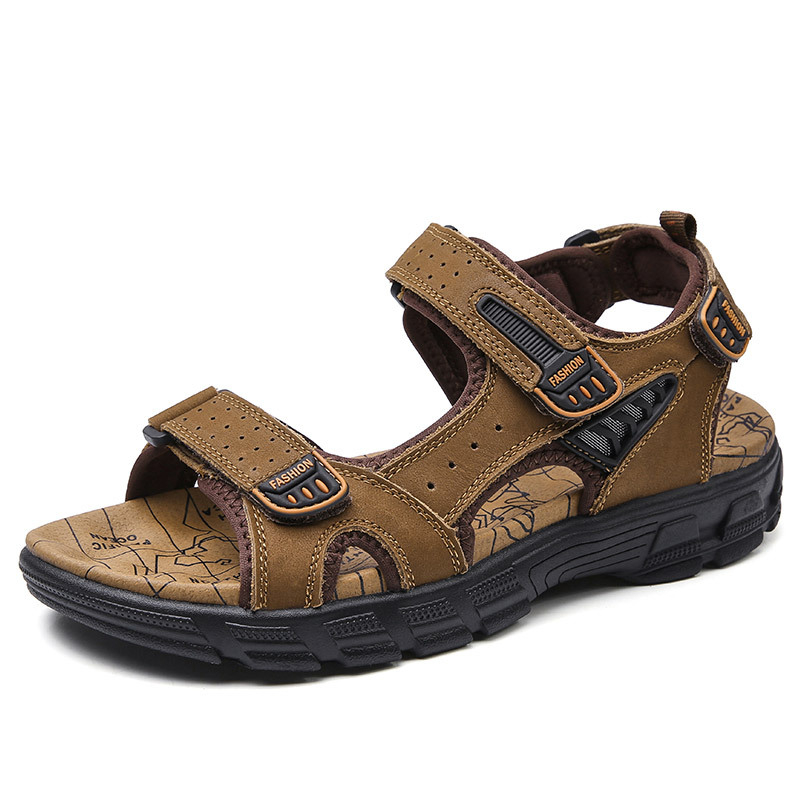 Sandal Pria Kulit ORIGINAL Kulit Sapi 100% Sandal Gunung Pria SK 01 Sandal Lifestyle Cowok Casual Import Sandal Outdoor Tahan Air Sendal Traveling Terbaru Sepatu Sandal Trendy