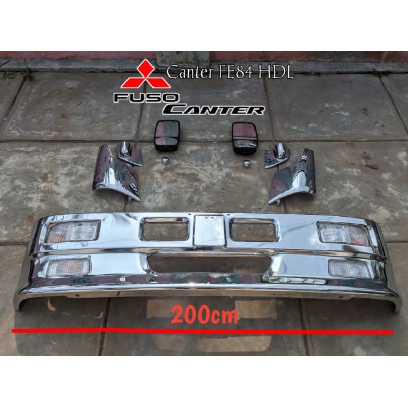 bemper truk krom 200cm 45cm mitsubishi canter HDL
