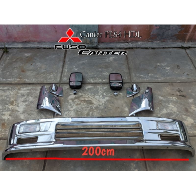 aksesoris cabin depan crome Mitsubishi canter
