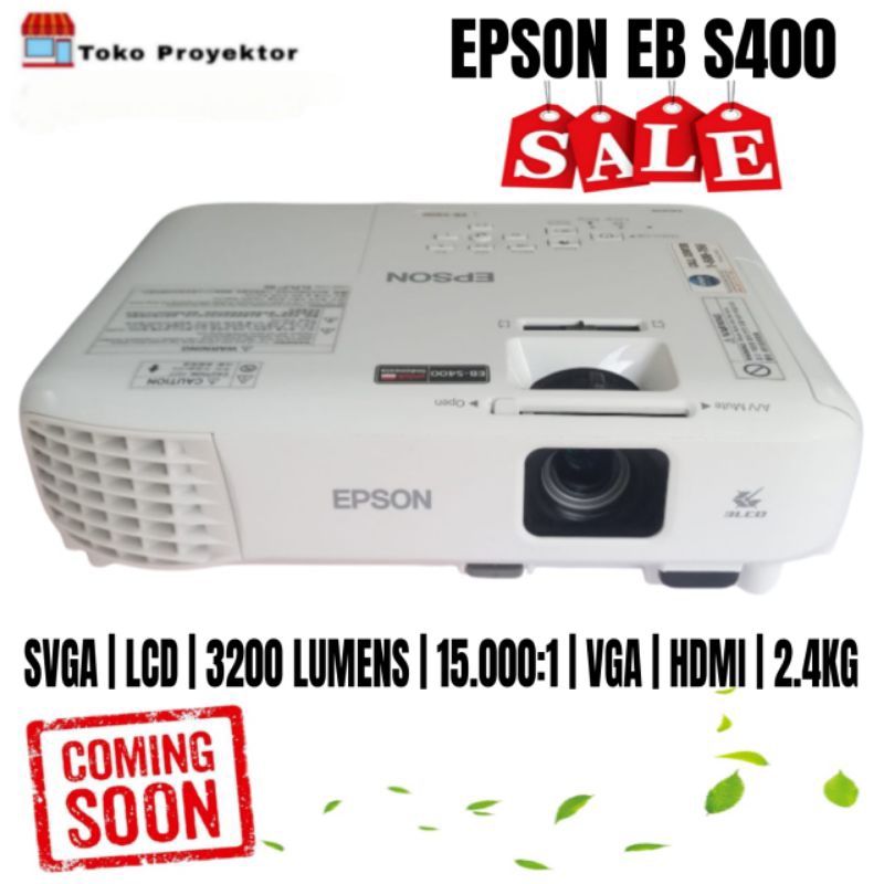 Proyektor projector Infocus Epson eb s400 3300 lumens svga HDMI